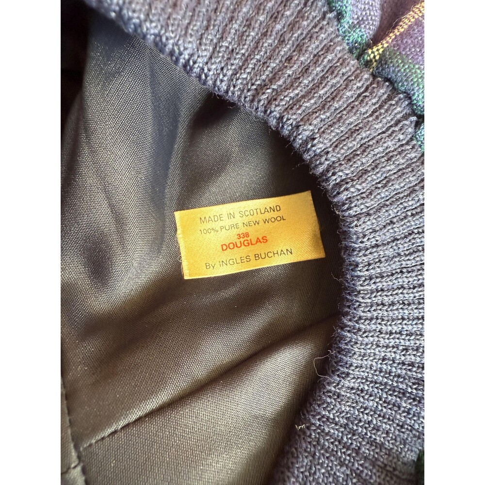 Authentic Ingles Buchan Scottish Tam o Shanter |Pure New Wool | Blue Douglas - Picture 4 of 5